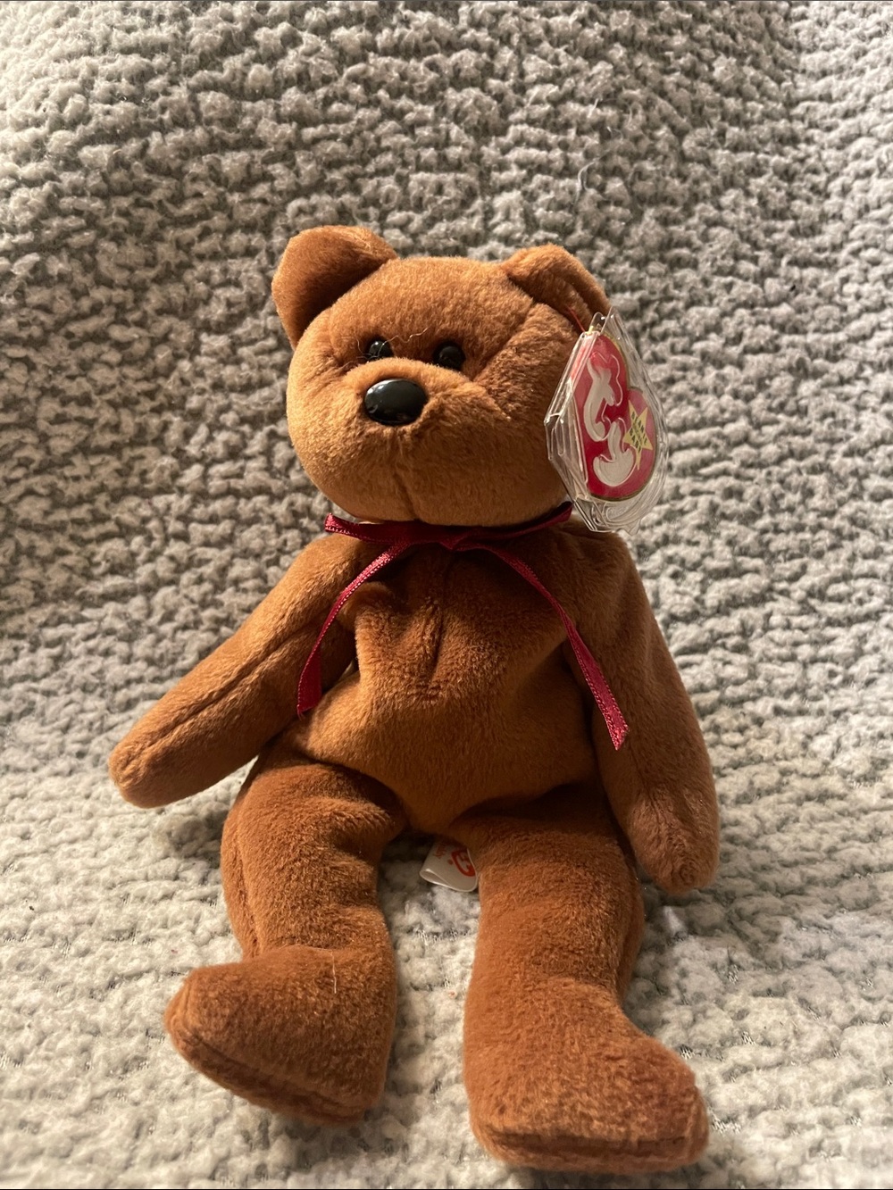 2/15$ Ty Beanie Baby “Teddy” Brown Bear